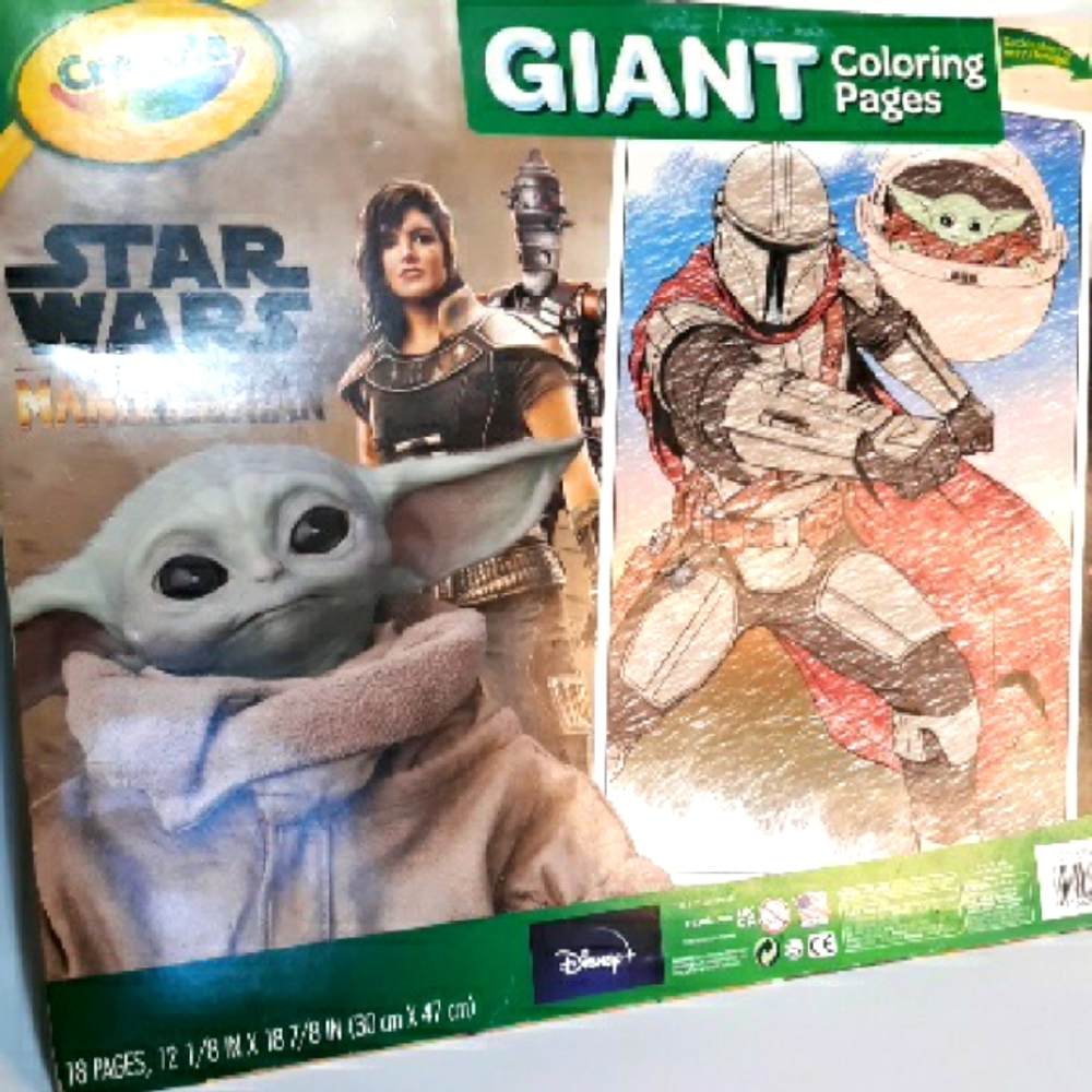 Crayola Star Wars Giant Coloring Pages Green and Blue Opened 17 Coloring…